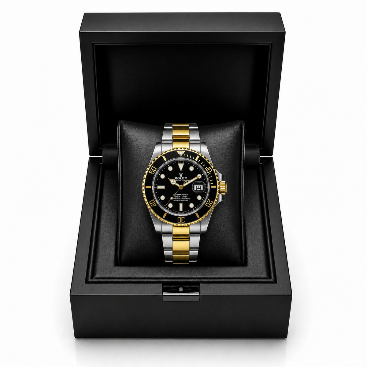 Rolex Submariner Two-Tone Black Dial Luxury Watch